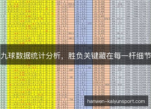 九球数据统计分析,胜负关键藏在每一杆细节 九球数据统计分析,胜负关键藏在每一杆细节